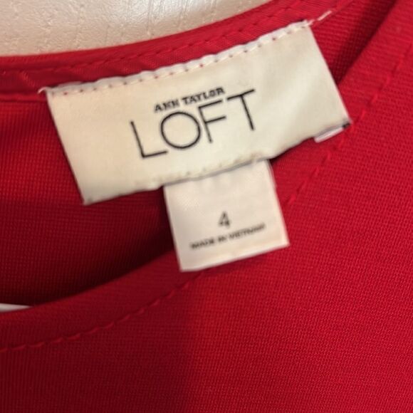 Ann Taylor Loft Color Blocked Striped Dress - Picture 3 of 5